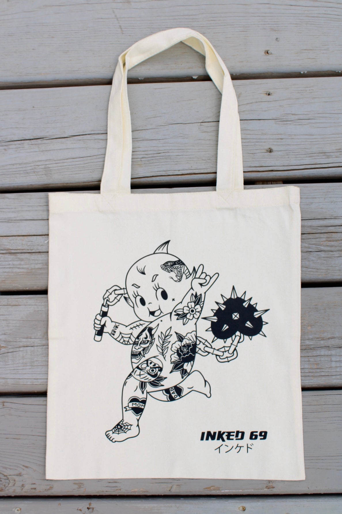 Tattooed Kewpie Tote Bag